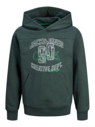 Jack & Jones Junior Bluza 12243086 Zielony Loose Fit. Zielone bluzy dla chłopców Jack & Jones Junior, bez wzorów, z syntetyku, bez ramiączek, bez kaptura. Za 109.99 zł.