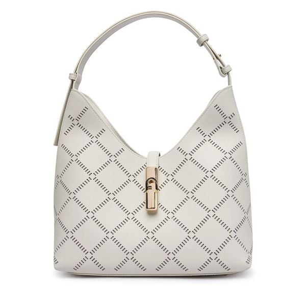Torebka Furla. Białe torebki do ręki damskie Furla, bez wzorów, klasyczne, bez dodatków. Za 1,389.00 zł.