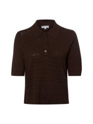 Marie Lund koszulka z dzianiny Kobiety wiskoza (100%) brązowy, XXL. Brązowe t-shirty damskie Marie Lund, xxl, bez wzorów, z dzianiny, bez kołnierzyka. Za 179.95 zł.