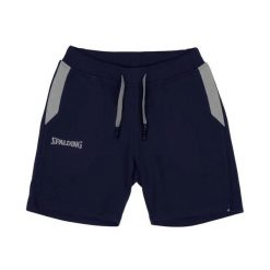 Szorty damskie Spalding Flow. Niebieskie szorty sportowe damskie Spalding, l, bez wzorów, z materiału, eleganckie, na fitness i siłownię. Za 236.50 zł.