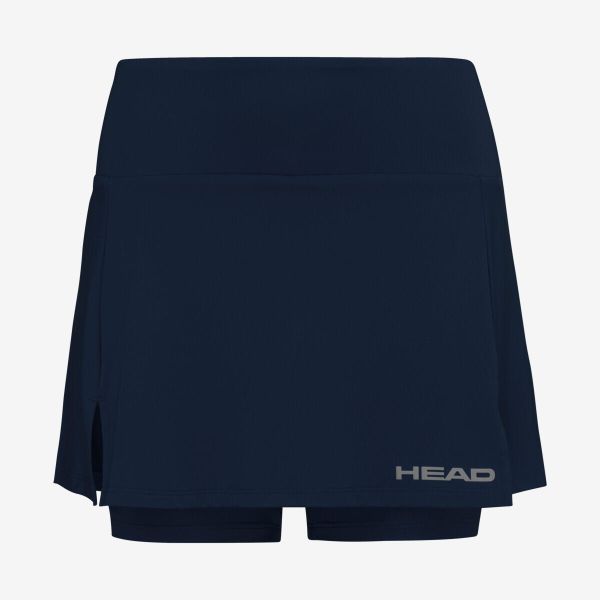 Spódniczka ze spodenkami do tenisa damska CLUB Basic Skort. Niebieskie spódnice damskie Head, s, bez wzorów, z dżerseju, sportowe, dopasowane. Za 233.50 zł.