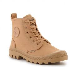 Buty do chodzenia unisex Palladium Plbrousse X Kitsune Woodlin. Brązowe obuwie sportowe damskie Palladium, bez wzorów, z materiału, trekkingowe. Za 596.75 zł.