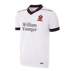Koszulka retro piłkarska dla dorosłych - Fulham FC 1984-85 - Biała. Białe koszulki sportowe męskie COPA FOOTBALL, bez wzorów, bez kołnierzyka, bez ramiączek, do piłki nożnej. Za 298.21 zł.