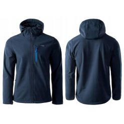 Kurtka męska Elbrus Iver Softshell wodoodporna. Niebieskie kurtki sportowe męskie ELBRUS, m, bez wzorów, z softshellu, trekkingowe. W wyprzedaży za 254.70 zł.