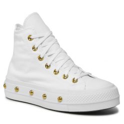 Trampki Converse. Białe półbuty damskie Converse, bez wzorów, retro, bez zapięcia. Za 309.99 zł.