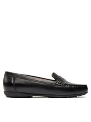 Geox Mokasyny D Annytah Moc D46BMA 00046 C9999 Czarny. Czarne mokasyny damskie Geox, ze skóry. Za 329.99 zł.