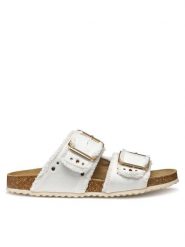 Geox Klapki D Brionia R D55Y3S 00011 C1122 Beżowy. Brązowe klapki damskie Geox, bez wzorów, z materiału, bez obcasa. Za 379.99 zł.