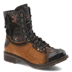 Rude Botki Maciejka Stylowe Obuwie Damskie Premium. Brązowe kozaki damskie Maciejka, z jeansu, bez obcasa, na obcasie. Za 467.99 zł.