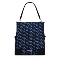 Torebka Desigual. Niebieskie torebki do ręki damskie Desigual, bez wzorów, klasyczne, bez dodatków. Za 349.99 zł.