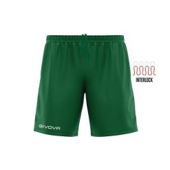 Givova Pantaloncino Capo Interlock krótkie spodenki. Zielone krótkie spodenki sportowe męskie Givova, m, bez wzorów, z materiału, do piłki nożnej. Za 52.75 zł.