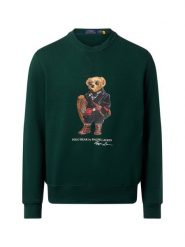 Polo Ralph Lauren Bluza męska Mężczyźni Bawełna zielony nadruk, L. Zielone bluzy męskie Polo Ralph Lauren, l, bez wzorów, z bawełny, bez kaptura. Za 949.95 zł.