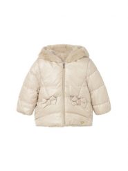 Mayoral Kurtka zimowa 2435 Beżowy Regular Fit. Brązowe buty zimowe dziewczęce Mayoral, na zimę, bez wzorów, z syntetyku, bez kaptura. Za 219.99 zł.