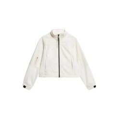 Damska wodoodporna kurtka z kapturem Superdry Classic Trekker. Białe kurtki damskie Superdry., bez wzorów, z materiału, z kapturem. Za 356.80 zł.