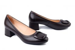 BIOECO BY ARKA 1033 2961+2763 czekolada, czółenka damskie. Brązowe czółenka damskie Bioeco by Arka, bez wzorów, ze skóry, bez obcasa, na obcasie, bez zapięcia. Za 409.90 zł.