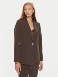 Maryley Marynarka 24IB187/M05/43CO Brązowy Regular Fit. Brązowe żakiety damskie Maryley, m, bez wzorów, z syntetyku. Za 239.99 zł.
