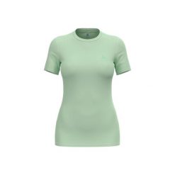 Koszulka damska ODLO Merino 160 BL TOP krótki rękaw 100% wełna merino. Zielone koszulki sportowe damskie Odlo, bez wzorów, z wełny, na fitness i siłownię. Za 319.99 zł.