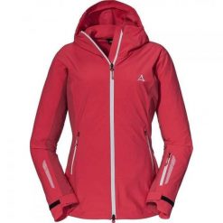 Kurtka damska Schoffel Miara Softshell. Czerwone kurtki sportowe damskie Schöffel, na zimę, l, bez wzorów, z softshellu, bez kaptura, narciarskie. Za 515.00 zł.
