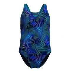 Dziewczęcy jednoczęściowy kostium kąpielowy Speedo Print Leaderb. Niebieskie stroje kąpielowe dla dziewczynek Speedo, bez wzorów. Za 251.50 zł.