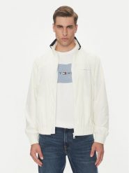 Tommy Jeans Kurtka przejściowa Essential DM0DM21667 Biały Regular Fit. Białe kurtki męskie Tommy Jeans, l, bez wzorów, z jeansu, bez kaptura. Za 399.99 zł.