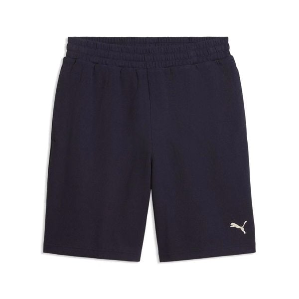 Szorty Puma Essential Elevated Relaxed. Niebieskie krótkie spodenki sportowe męskie Puma, s, bez wzorów, z materiału, na fitness i siłownię. Za 130.99 zł.