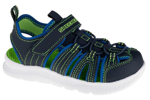 Skechers C-Flex Sandal 2.0 Heat Blast, dla chłopca, sandały, Granatowe. Niebieskie sandały chłopięce Skechers, z materiału, bez zapięcia. Za 295.15 zł.