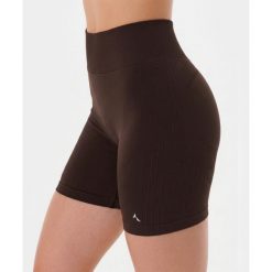 Szorty bezszwowe push-up Carpatree Élite brązowe. Brązowe szorty sportowe damskie Carpatree, l, bez wzorów, z dzianiny, sportowe, z podwyższonym stanem, na fitness i siłownię. Za 159.99 zł.