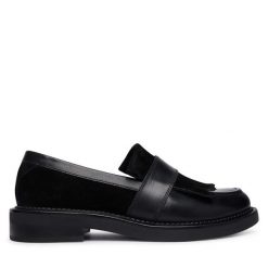 Loafersy Geox. Czarne mokasyny damskie Geox. Za 549.99 zł.