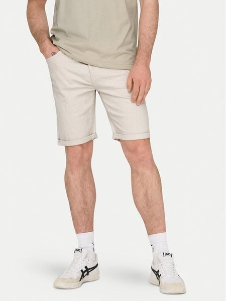 Only & Sons Szorty jeansowe Ply 22029296 Écru Regular Fit. Szorty męskie Only & Sons, l, bez wzorów, z bawełny. Za 139.99 zł.