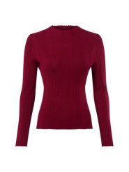Marie Lund sweter z koronkowej dzianiny Kobiety czerwony, XXL. Czerwone swetry damskie Marie Lund, uniwersalny, bez wzorów, z dzianiny, bez kołnierzyka, bez ramiączek, bez kaptura. Za 199.95 zł.
