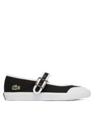 Lacoste Baleriny Mary-J 51SFA0134 Czarny. Czarne baleriny damskie Lacoste, bez wzorów, z materiału, bez obcasa. Za 289.99 zł.