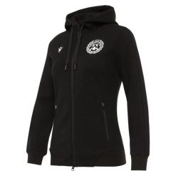 Bluza z kapturem z pełnym zamkiem błyskawicznym Udinese 2020/21. Czarne bluzy męskie Macron, xl, bez wzorów, z kapturem. Za 155.00 zł.