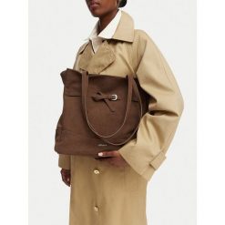 Torebka JENNY. Brązowe torebki do ręki damskie Jenny, bez wzorów, bez dodatków. Za 149.99 zł.