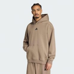 Bluza z kapturem PrimeLift Workout Oversize. Zielone bluzy męskie Adidas, l, bez wzorów, z bawełny, z kapturem. Za 369.00 zł.