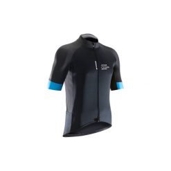 Koszulka krótki rękaw na rower ROADCYCLING 900 męska. Czarne koszulki sportowe męskie B'TWIN, z elastanu, z krótkim rękawem. Za 149.99 zł.