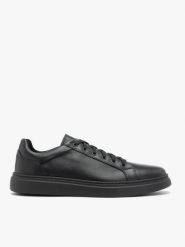Czarne sznurowane półbuty sportowe. Czarne buty sportowe męskie Brawo sp. z o.o., ze skóry, sportowe, bez zapięcia. Za 479.99 zł.