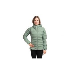 Kurtka puchowa damska Microlight Windstopper Hoody Women. Zielone kurtki sportowe damskie RAB, bez wzorów, z puchu, bez kaptura, trekkingowe, windstopper. Za 1,509.99 zł.