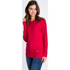 Malinowy sweter z ozdobnym splotem QUIOSQUE. Różowe swetry damskie QUIOSQUE, na jesień, ze splotem, z okrągłym kołnierzem. W wyprzedaży za 49.99 zł.