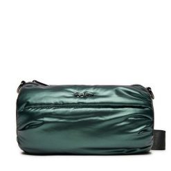 Torebka Pepe Jeans. Zielone listonoszki damskie Pepe Jeans, bez wzorów, z jeansu, bez dodatków. Za 189.99 zł.