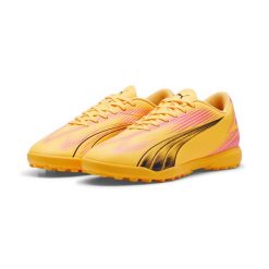 Buty piłkarskie męskie Puma Ultra Play. Brązowe buty sportowe męskie Puma, z gumy, bez zapięcia, do piłki nożnej. Za 209.00 zł.