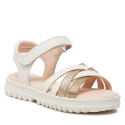 Sandały Geox. Brązowe sandały chłopięce Geox, bez zapięcia. Za 269.99 zł.