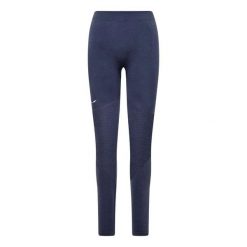 Damskie legginsy Salewa Zerbu Medium Warm AMR. Niebieskie legginsy sportowe damskie Salewa, m, bez wzorów, z elastanu, na fitness i siłownię. Za 445.22 zł.