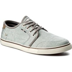 Tenisówki WRANGLER - Mitos Derby WM171020 Lt. Grey 54. Szare trampki męskie Wrangler, z gumy. W wyprzedaży za 159.00 zł.
