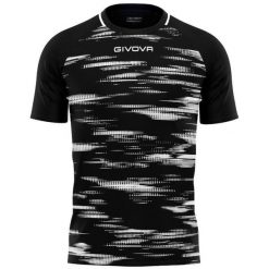 T-shirt Sportowy Givova Pixel - Komfort i Styl. Koszulki sportowe męskie Givova, bez wzorów, z poliesteru, bez kołnierzyka, bez ramiączek, do piłki nożnej. Za 71.48 zł.