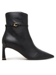 Coccinelle Botki C-look E4 VTK 11 01 01 Czarny. Czarne botki damskie Coccinelle, ze skóry, bez obcasa, na słupku, bez zapięcia. Za 1,299.00 zł.