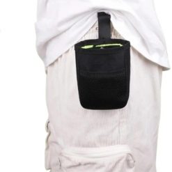 Wielofunkcyjna saszetka na pas z tkaniny Oxford wodoodporna. Czarne torby i plecaki dziecięce SPORTENZIA, z tkaniny. Za 109.00 zł.