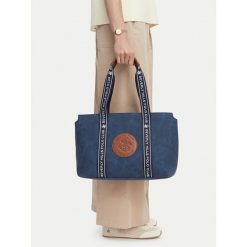 Torebka Beverly Hills Polo Club. Niebieskie torebki do ręki damskie Beverly Hills Polo Club, bez wzorów, bez dodatków. Za 179.99 zł.