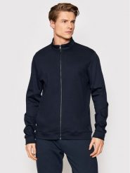 Boss Bluza Skiles 43 50468543 Granatowy Regular Fit. Niebieskie bluzy męskie Boss, m, bez wzorów, z bawełny, bez kaptura. Za 679.99 zł.