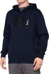 100% Bluza męska 100% SYNDICATE Hooded Zip Sweatshirt Navy Black roz. M (NEW). Czarne bluzy męskie 100%, m, bez wzorów, bez kaptura. Za 234.47 zł.