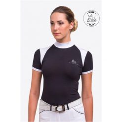 Koszulka wyścigowa damska Black Jack. Białe koszule damskie CAVALLIERA, xl, bez wzorów, z bawełny, eleganckie, bez kołnierzyka. W wyprzedaży za 245.10 zł.