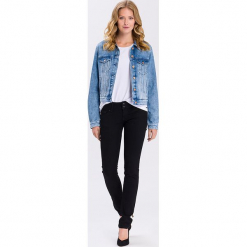 Dżinsy "Melissa" - Skinny fit - w kolorze czarnym. Czarne jeansy damskie Cross Jeans. W wyprzedaży za 136.95 zł.